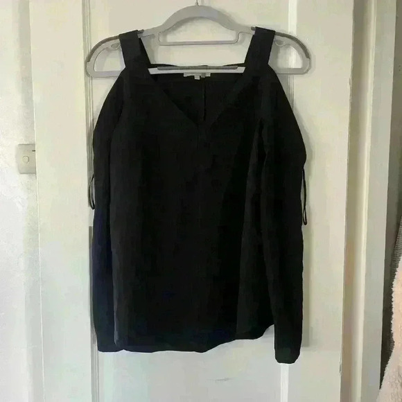 1. State Tops - 1. State Black Cold Shoulder Top